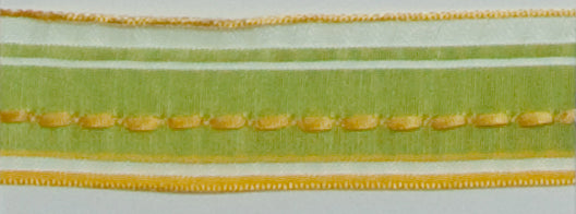 Nastro "Rilievo" giallo/verde H 40 mm