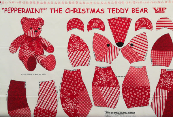 Peppermint the Christmas Teddy Bear (pupazzo imbottito)