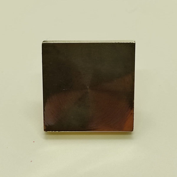 Timbro neutro "quadrato" 25 mm in metallo per ceralacca