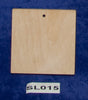 Quadrato in legno naturale - 7,5 cm x 7,5 cm