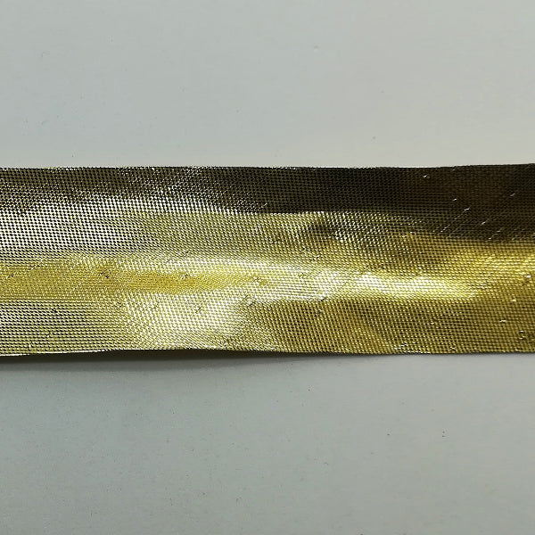 Sbieco Lamé Oro metallico - H  25 mm
