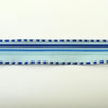 Nastro "Ravenna" organza Azzurro e Blu H 15 mm