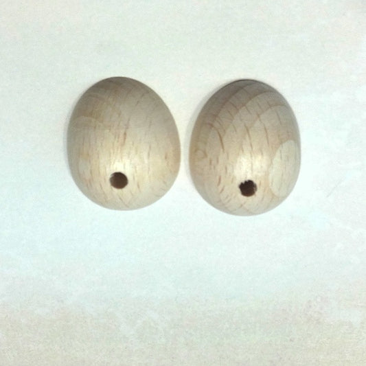 Mezzo uovo in legno - 25 x 30 mm - La Bottega delle Idee - Rimini