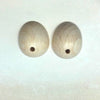 Mezzo uovo in legno - 25 x 30 mm (cfz 2 pezzi))