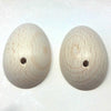 Mezzo uovo in legno - 35 x 50 mm (cfz 2 pezzi)