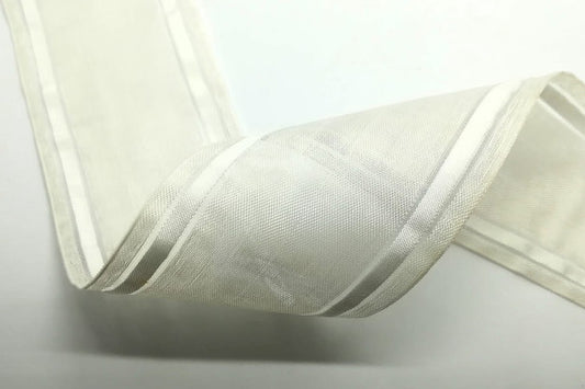 Tubolare "Raffaello" organza - Avorio - 70 mm - (al metro)