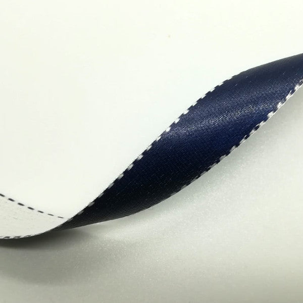 Nastro "Twist" doppio raso Blu Notte - H 15 mm