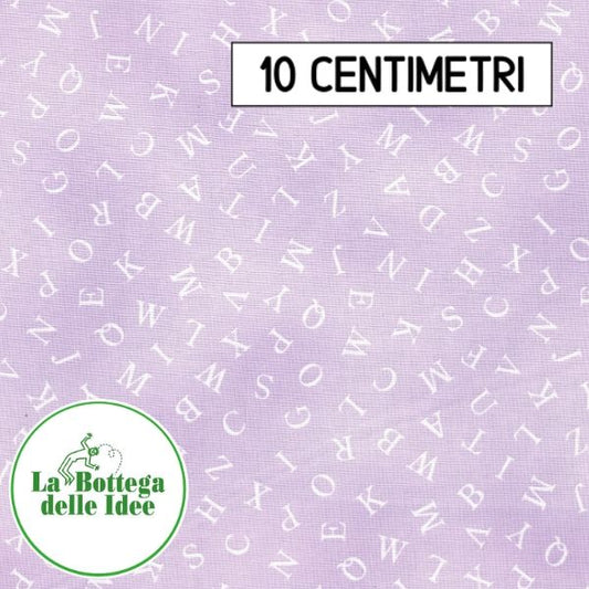 Fantasia "Alfabeto" - fondo Lilla (Var. 067)